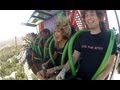 Lex Luthor Drop Of Doom World's Tallest Drop Ride Rider POV Six Flags Magic Mountain