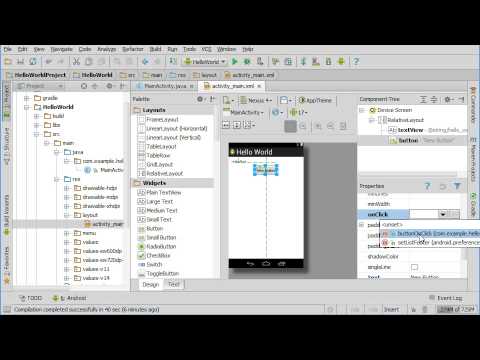 how to define button in android
