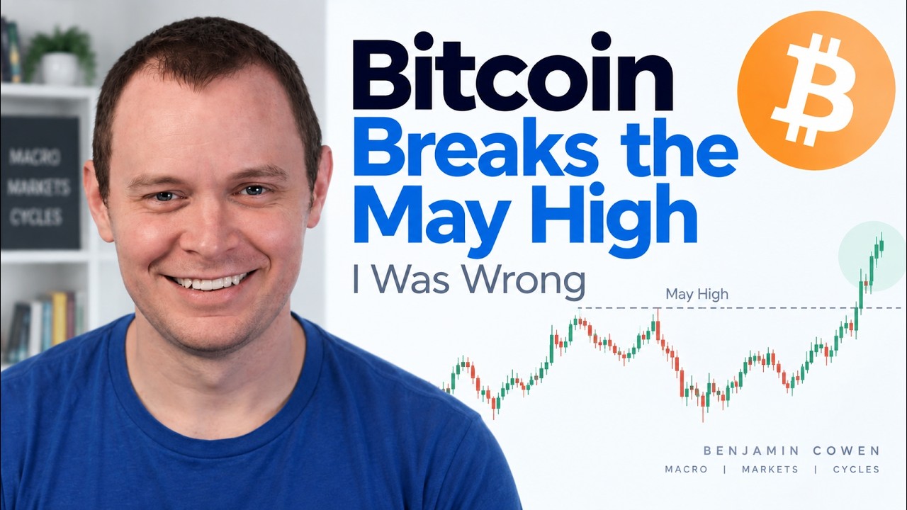 Bitcoin Breaks the May High (I Was Wrong)