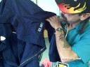 Rocky Hardcore shows off embroidery skills Rocky Hardcore shows off embroidery skills