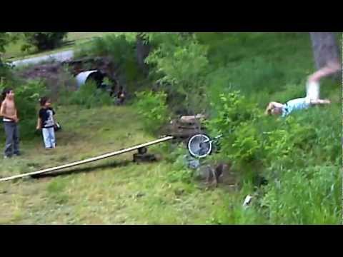 Drunk on kids bike!.3gp