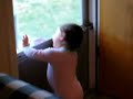 POOR BABY SLAMS HEAD IN DOOR