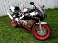 1992 CBR250RR Over Racing project pipe with baffles in. Just rev the bike a couple times. Nothing special.