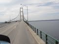 Kenworth Crossing the Mackinaw Bridge