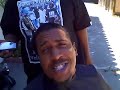 k.o. young velly roc giving Sleyv a hair cut.