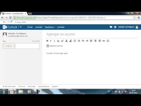hotmail - COMO ENVIAR UN EMAIL CONOUTLOOK (ANTES HOTMAIL)