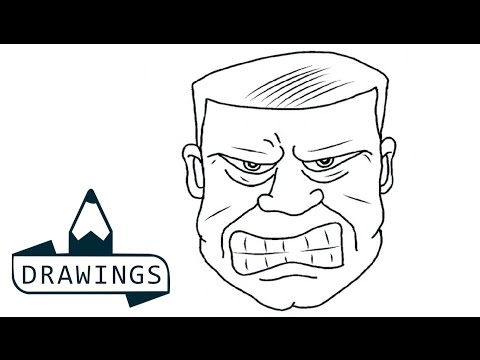 video-linktoworks-Speed drawing : How to draw a Angry Face - YouTube