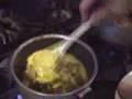 Making mirza ghasemi at Chicago's Masouleh Restaurant