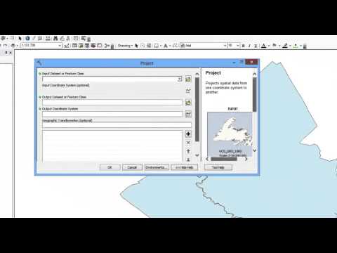 how to define projection in arcgis