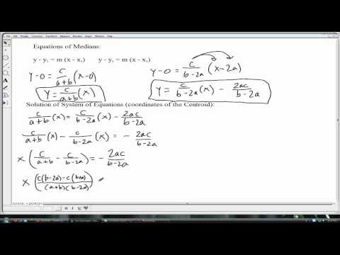 how to prove centroid theorem