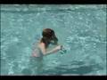 Emily Swimming at Hideway Beach