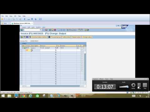 how to define output type in sap