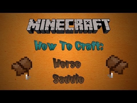 how to make a saddle i minecraft