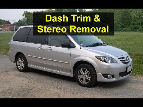 Mazda MPV Dash Trim Removal, Stereo Removal – Auto Repair Series