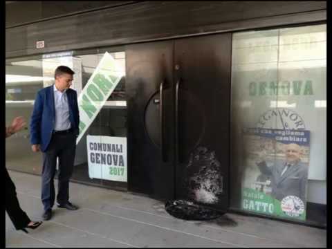 GENOVA : ATTENTATO AL POINT DELLA LEGA NORD