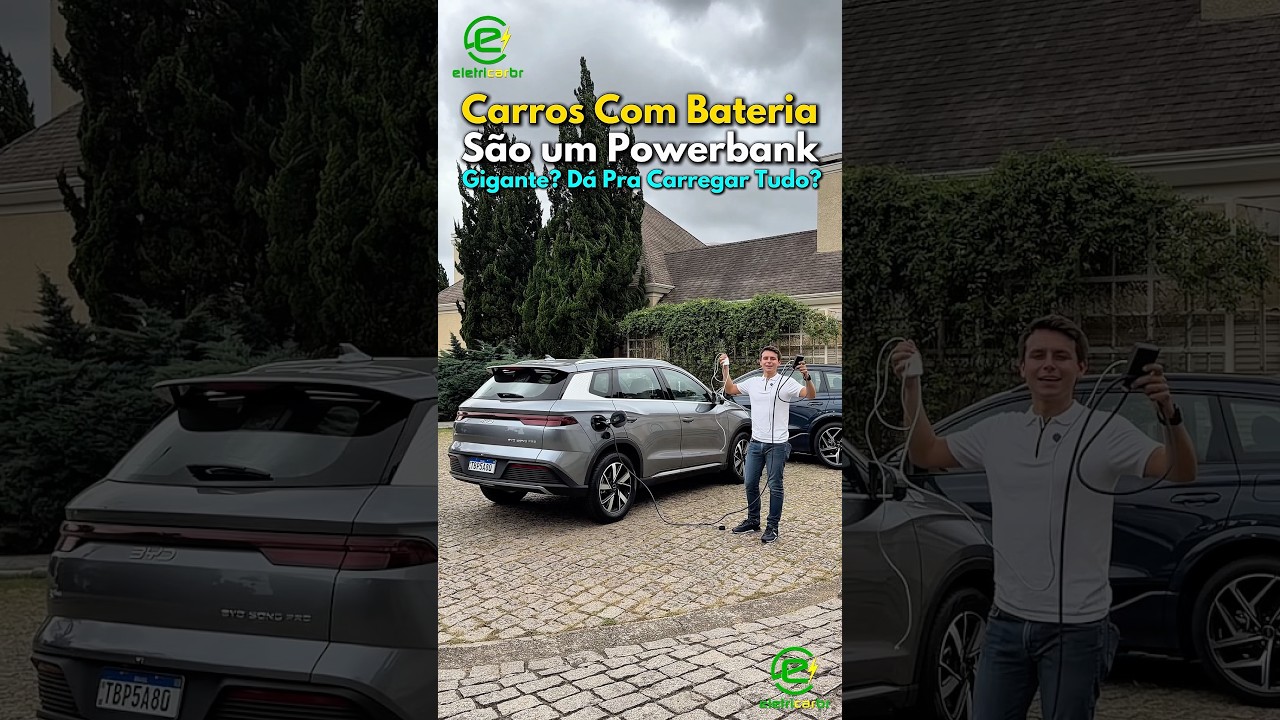 Carros com Bateria são um Powerbank Gigante? Energia por Horas?