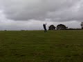 this is me with my brand spanking new 6m radsail, never been flown until now. this is like a train pulling my arms off, only 15mph winds.(n u thought id fly it in 110 mph winds????? lol}