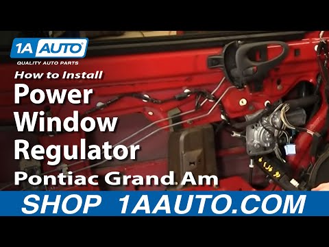 How To Install Replace Power Window Regulator Pontiac Grand Am Olds Alero 99-06 – 1AAuto.com