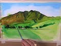 How to paint a watercolour painting of a Scottish Loch