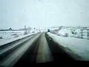 Polish roads in winter Polish roads in winter