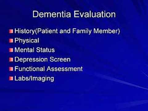 how to assess dementia