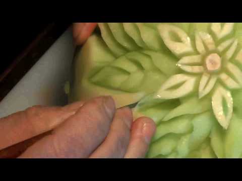 January 17 Honeydew Fruit Carving