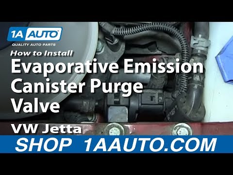 How To Install Replace Evaporative Emission Canister Purge Valve VW Jetta