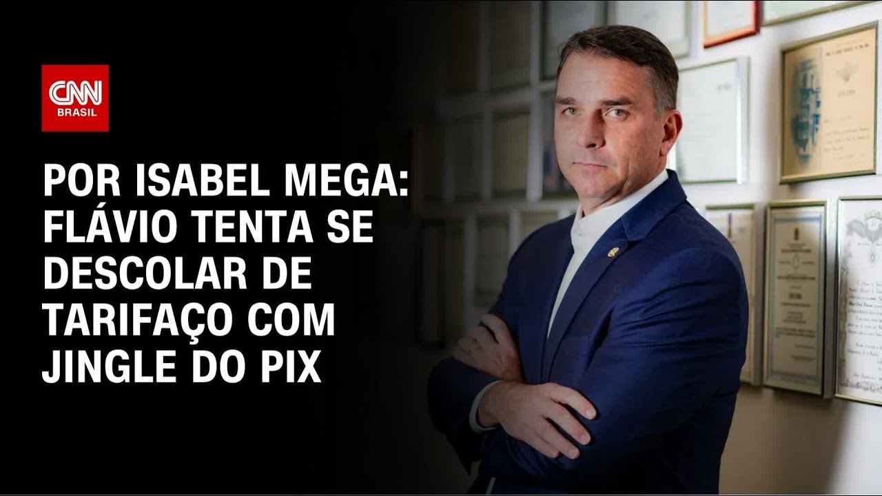 Flávio tenta se descolar de tarifaço com jingle do Pix | LIVE CNN