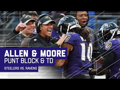 Video: Ravens Block the Punt & Return It for a Huge TD! | Steelers vs. Ravens | NFL