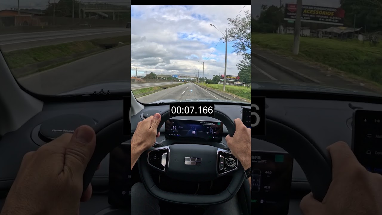 Geely EX5 no teste do 0 a 100!