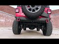 Rough Country Dual Outlet Performance Exhaust System - Black (Part Number: 96003) Rough Country Dual Outlet Performance Exhaust System - Black - JL 2.0L/3.6L
