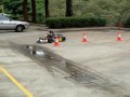 Cros on takes to the track by himself - no safety rope this time...