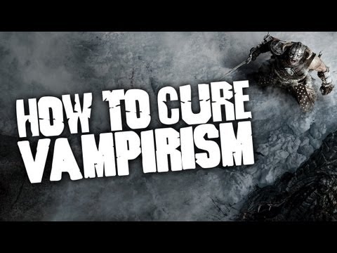 how to cure of being a vampire in skyrim