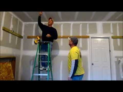 how to build garage shelves