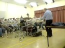 big band legend barry forgie puts the band through its paces on prima's sing sing sing in preparation for the 2008 brass in concert championships.