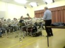 big band legend barry forgie puts the band through its paces on prima's sing sing sing in preparation for the 2008 brass in concert championships.