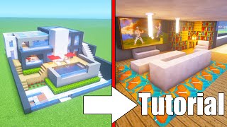 Minecraft Tutorial: How To Make A Modern Mansion 