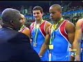 cerim�nia de entrega de medalhas
15� jogos panamericanos
rio 2007

gold medal
puerto rico
porto rico

morales casado rafael   
oquendo flores reinaldo   
ramos nin tommy   
rivera luis   
rodriguez colon alexander   
vargas velazquez luis 

silver medal
brazil
brasil

anjos luis   
hypolito diego   
nogueira danilo   
rodrigues mosiah   
rosa victor   
santos adan 

bronze medal
united states
estados unidos

alvarez guillermo   
durante david luca   
golden sean   
golden sean   
hagerty joey   
spring justin   
thornton todd