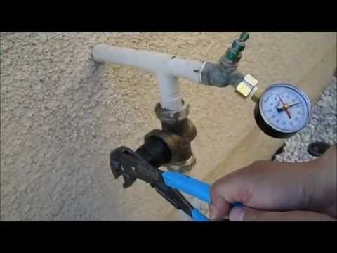 how to test water pressure gauge