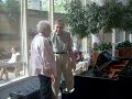 Mayo Clinic atrium piano, charming older couple... MAYO