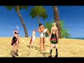 Perfect World in game movie. Beach party