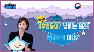 [굳세라 지구야] 기후? 기후변화? 기후변동성? 이세라 기상캐스터와 기상이가 궁금증을 풀어줘요:)
