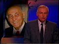 the news bulletin concludes with news of repairs to the mir space station and the deaths of mother theresa and the world renowned conductor sir georg solti who both died on 5th september 1997. on a recent trip to chicago, i noticed a street was named after him presumably because his last job was with the chicago symphony. 

there then follws an interview with diana's friend, the actor and film director richard attenborough who starred in movies such as the great escape, brighton rock and jurassic park and directed a bridge too far, gandhi and shadowlands. he experienced a worse personal tragedy in 2004 when his daughter and grand-daughter were killed in the asian tsunami on boxing day that year.

the interview breaks to track the progress of the hearse up the m1 and then continues with vox pops, this time outside buckingham palace with veteran bbc war correspondent kate adie. i think her style was a little too stuffy and formal for the occasion. the other reporters seemed much more relaxed when interviewing the public.
