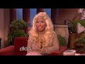 Ellen had a lot of questions for the music superstar who showed up wearing a very skimpy outfit!