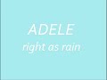 adele - right as rain