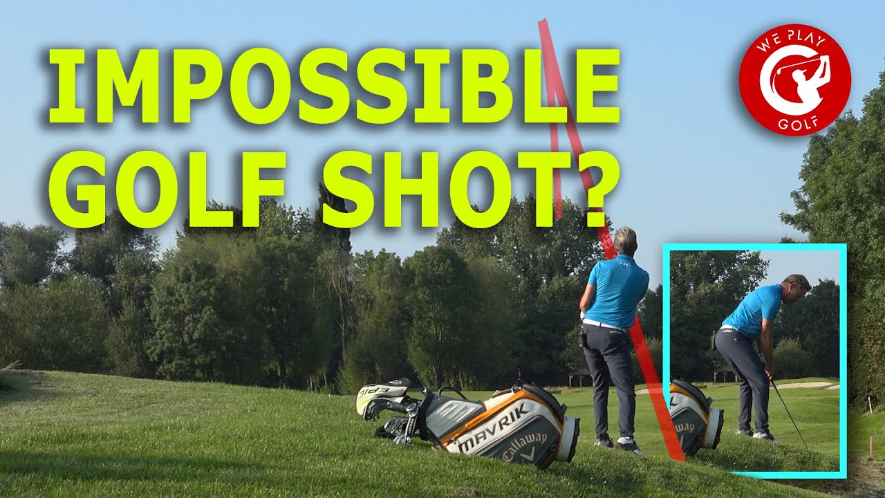 Impossible golf shot? Play the golf ball below your feet