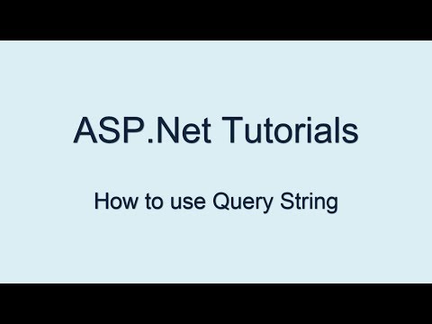 how to set query string in asp.net