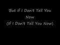 clip video David Charvet If I don't tell you soon