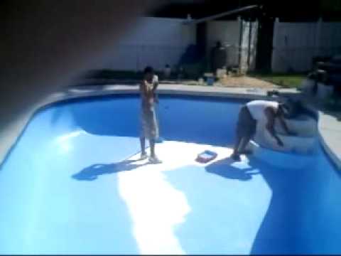 how to paint a pool