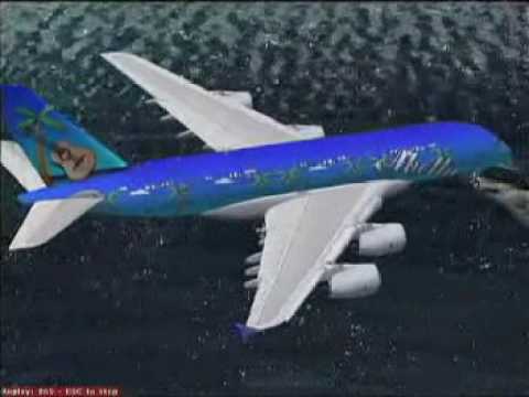 A380 Landing w/ Music